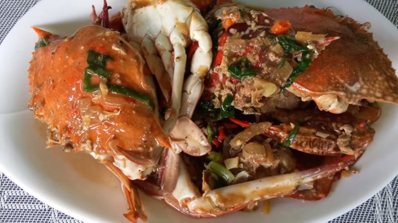 Crab in oyster sauce